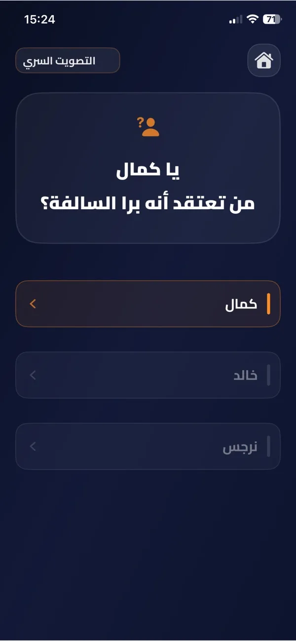 التصويت السري: من تعتقد أنه برا السالفة؟